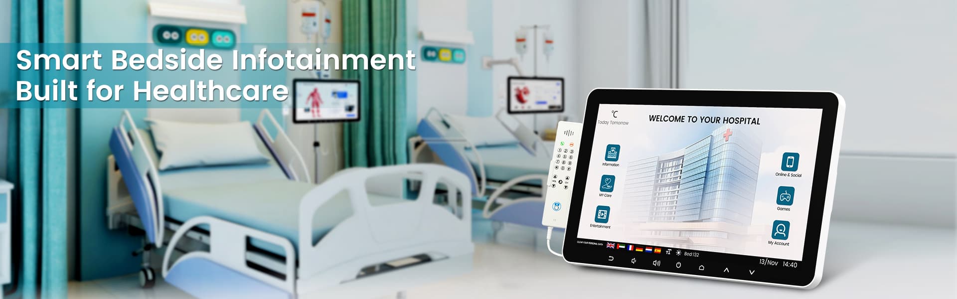 15.6 INCH bedside infotainment terminal