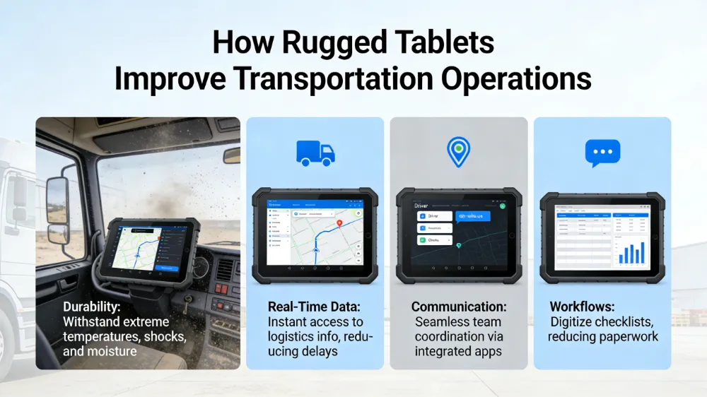 How Rugged Tablets Improve Transportation Operations