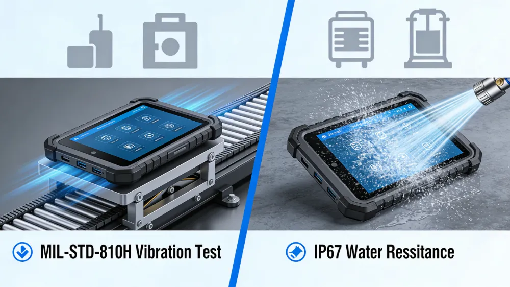 IP67 Water Resistance rugged tablet